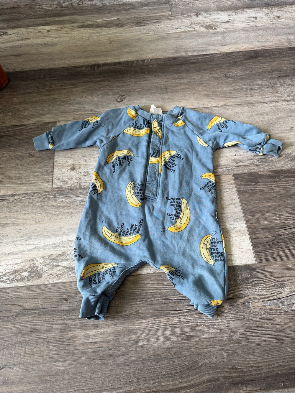 Bonds‎ Blue Banana-Print Kids One-Piece Romper